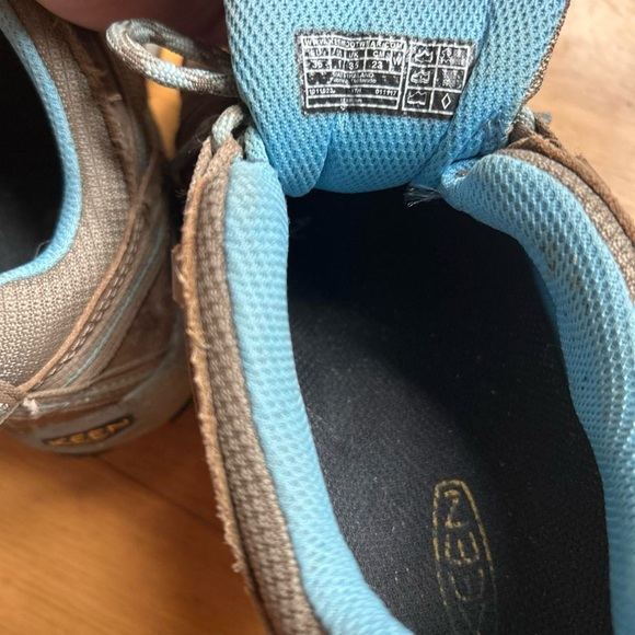 Women’s Keen Voyageur Hiking Outdoor Leather Shoes brown and blue size 6 - Picture 9 of 9